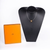 Dây Chuyền Hermès Pop H Necklace Màu Cam Khóa Trắng
