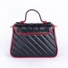 Túi Gucci Marmont Top Handle Màu Đen Viền Đỏ Khóa Vàng