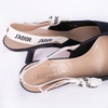 Guốc J'Adior Slingback 36 Màu Đen Khóa Vàng