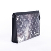Clutch Louis Vuitton Pochette Galaxy Màu Ghi Họa Tiết Monogram Khóa Trắng