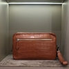CLUTCH LV KASAI BROWN CROCODILE LEATHER