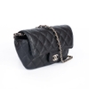 Clutch Chanel With Chain Caviar Màu Đen Khóa Vàng