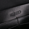 Clutch Kenzo Màu Đen Họa Tiết Con Mắt Khóa Trắng
