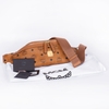 Túi MCM Bumbag Màu Vàng Cognac Khóa Vàng