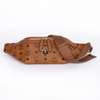 Túi MCM Bumbag Màu Vàng Cognac Khóa Vàng