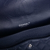 Túi Chanel Classic Jumbo Da Lambskin Màu Xanh Navy Khóa Trắng
