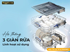 6tcht Máy rửa bát độc lập 16 bộ Nagakawa NMD9811