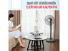 Quạt cây có điều khiển 12 cấp độ gió Kalpen F10