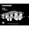 2T.GD3990 Bộ nồi inox 11 phần TIROSS TS870