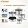 IGD7650 Bộ nồi chảo Kocher Munich