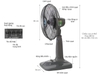 Quạt lửng Mitsubishi R16-GV CY-GY