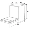 6tch* Máy rửa chén độc lập Hafele HDW-F6072B