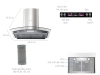 IGD2500 Máy hút mùi kính cong Sunhouse SHB6626