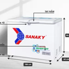 II Tủ đông Sanaky inverter 1 ngăn 280 lít VH-2899A3
