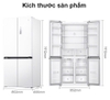 Tủ lạnh Xiaomi Mijia BCD-508WMBI 508L 4 cánh – Thiết kế âm tường, Kết nối App