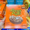 Bánh ngũ cốc ăn sáng Reese's Puffs Cereal Peanut Butter hàng chuẩn Mỹ bay air sweet crunchy corn puffs