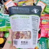 Túi 737g hạt mix trái cây sấy Mega Omega Power Up Premium Trail Mix chuẩn Mỹ cranberries mango almonds walnuts pumpkin