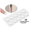 Set 10 Nút Đệm Silicone Trong Suốt Tự Dán, Chống Va Đập Cánh Cửa, Đồ Vật Tiện Dụng Trong Gia Đình, TakyHome 1750