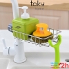 Giá Inox Gắn Vòi Nước Cho Khu Bếp, Giá Để Đồ Như Giẻ Rửa Bát, Chén Đĩa và Miếng Cọ Nồi, Xoong, TakyHome 4008