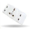 Ổ Cắm 2 Chức Năng: Phích Cắm Chia 3 Và Ổ Cắm Chuyển Đổi Từ 3 Chấu Thành 2 Thấu, 2000W, Nhựa ABS  - TakyHome 8605