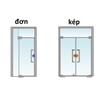 Khóa Cửa Kính mở Lùa, Khóa Cửa Lùa,  Khóa Bán Nguyệt Cửa Kính 10- 12 ly, Lắp Đặt Không Phải Khoan Cắt Kính, TakyHome 3205