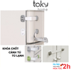 Khóa Chốt Tủ Lạnh, Chốt Khóa Ngăn Kéo, Tủ Đồ, Giúp Cánh Cửa An Toàn Cho Bé, An Tâm Cho Mẹ - TakyHome 3104