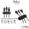 Kẹp Silicon 5 Lỗ Dán Cố Định Dây Cáp Sạc, Dây Điện, Tai Nghe Sắp Xếp Gọn Gàng Cho Bàn Làm Việc - TakyHome 5679