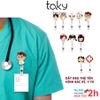 Dây Đeo Thẻ Tên Nhiều Dễ Thương Cho Bác Sĩ, Điều Dưỡng, Y tá, Gắn Túi Áo Có Dây Kéo Dài, Tiện Dụng, TakyHome 5950