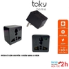 Phích Ổ Cắm Điện Chuyển Từ 3 Chân Sang 2 Chân, An Toàn, Tiện Dụng Trong Gia Đình, Văn Phòng - TakyHome 8613