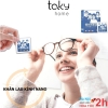 Hộp 100 Gói, Miếng Khăn Ướt Lau Kính Nano, Chống Bám Bụi Bẩn, Vân Tay Trên Kính Mắt, Khăn Lau Kính - TakyHome 7227