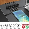 Kẹp Silicon 5 Lỗ Dán Cố Định Dây Cáp Sạc, Dây Điện, Tai Nghe Sắp Xếp Gọn Gàng Cho Bàn Làm Việc - TakyHome 5679