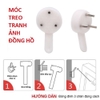 Móc Đóng Đinh 3 Chân, Móc Treo Tranh, Ảnh, Đồng Hồ, Móc An Toàn, Chắc Chắn, Taky Home 2220Set10