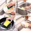 2Miếng Rửa Chén Bát Đĩa, Cọ Đa Năng 2 Mặt Xanh Vàng, Rửa Đánh Xoong Nồi Chảo, Sạch Sẽ, Tiện Dụng Nhà Bếp - TakyHome 5150set2