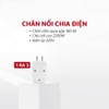 Phích Chia Ổ Cắm Điện, Đầu Nối Chia 3, Ổ Cắm Dẹt Tiết Kiệm Diện Tích Và Tiện Dụng Không Gian Hẹp. TakyHome 8603