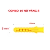Set 10 Vít Inox 304 Kèm Nở Nhựa màu Vàng 6 - 8mm - Hàng Tốt, Vít Inox Nở Treo Tường Chắc Chắn, Chống Gỉ - TakyHome  5080
