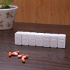 Hộp Đựng Thuốc Chia 7 Ngày Bằng Nhựa Trắng Dài, Chia Thuốc Trong Gia Đình Hàng Ngày Nhỏ Gọn, Tiện Dụng - TakyHome 7125Trang