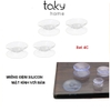 4 Đệm Hít Silicon Giữa Kính Và Mặt Bàn, Miếng Đệm Kê Kính Mặt Bàn, Chống Xê Dịch Và Trơn Trượt Mặt Kính - TakyHome 5507