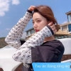 Găng Tay Áo Chống Nắng Dáng Rộng Bằng Lụa Mát, Hình Đẹp, Chống Tia Cực Tím, Thời Trang Mùa Hè Cho Nữ. TakyHome 7780