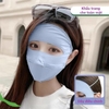 Khẩu Trang Chống Nắng - Chống Tia UV Vải Lụa Lạnh Màu Sắc Trơn Dành Cho Bạn Nữ Hoạt Động Ngoài Trời, TakyHome 7887