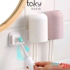 Móc - Kệ Nhựa Dán Tường Treo Bàn Chải Đánh Răng Và Úp Cốc Gắn Tường Nhà Tắm Giúp Luôn Khô Ráo, Sạch Sẽ,TakyHome  4013