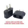 Đầu Chuyển Đổi Phích Điện Nhỏ Gọn, Tiện Dụng, Phích Cắm Chuyển Đổi Chân Dẹt Sang Chân Tròn. TakyHome 8601