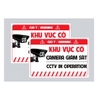 Tem Chú Ý Khu Vực Có Camera Giám Sát, Tem Decal Nhựa Dán Cảnh Báo, Có Camera Giám Sát Để Phòng Trộm Cắp TakyHome 5004
