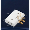 Ổ Cắm Dẹt Chia 3 Ngả - Takyhome, Xoay 180°, Đa Năng, Gọn Nhẹ, An Toàn, Phù Hợp Không Gian Hẹp, Tiện Lợi Gia Đình. 8619