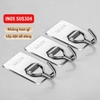 Móc Dán Tường Siêu Dính, Móc Dính Tường Inox, Miếng Dán 3M Siêu Chắc Không Khoan Đục, Taky Home 2004