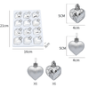 Hộp châu Noel trái tim 12c
