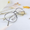 Gọng Kính Dior Nữ - Gọng Dẻo Màu Xám Đen Tròng Tròn Cao Cấp Hàn Quốc Full Box Mã 2190