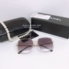 Mắt Kính Thời Trang Nữ - Kính Chanel Nữ Vuông Khói Tròng Polarized 80-216