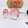 Mắt Kính Thời Trang Nữ - Kính Chanel Nữ Hồng Tròng Polarized Lục Giác Cao Cấp