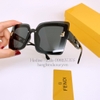 Mắt Kính Thời Trang Nữ - Kính Fendi Nữ Tròng Vuông Tràn Viền Màu Đen Cao Cấp Mã 2254