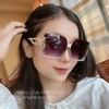 Mắt Kính Thời Trang Nữ - Kính Fendi Nữ Vuông Khói Gọng Trắng Kem Cao Cấp Mã 6196